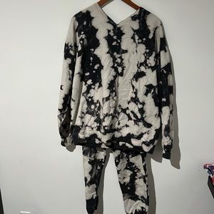 Max roux matching sweat suit tie dye
